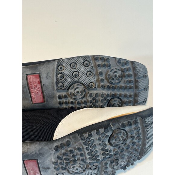 Walter Genuin Linea Stretch Golf Shoes Size 6 Black White  Zip Up Made In Italy - Picture 10 of 11